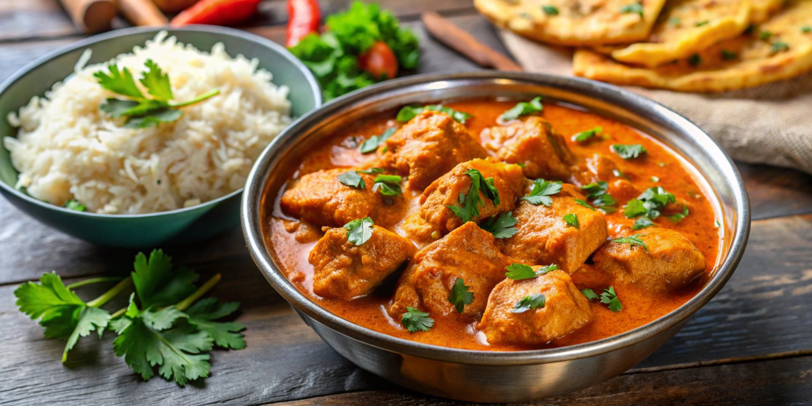 Instant Pot butter chicken in a creamy tomato sauce
