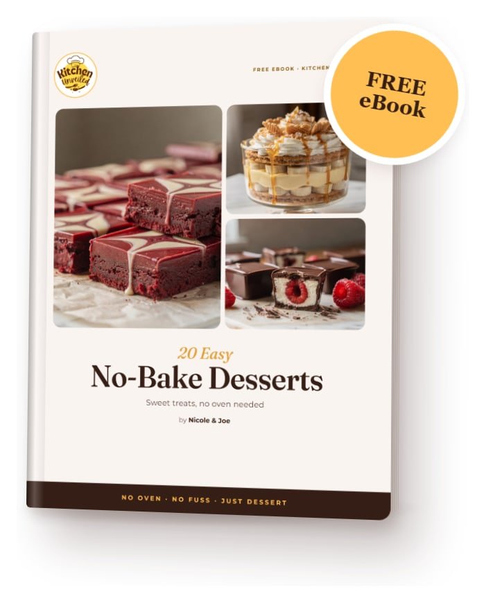 20 Easy No-Bake Desserts free eBook by Nicole & Joe
